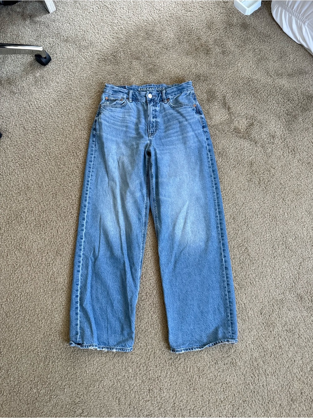 American Eagle Outfitters Light Blue Straight Leg Jeans